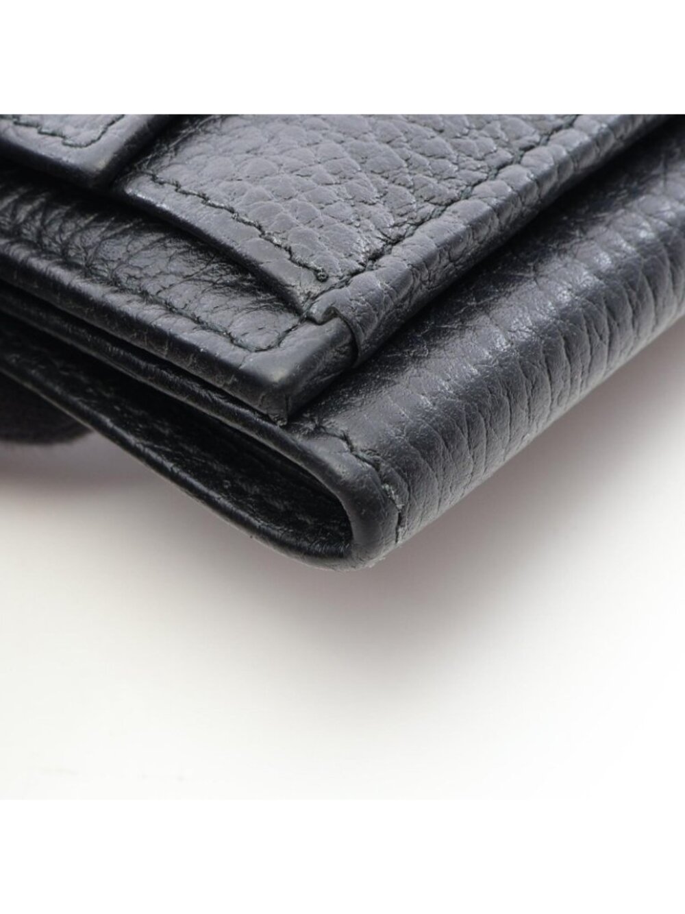 Gucci Trifold Wallet Petit Marmont Black Leather GG - Picture 9 of 9